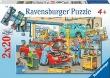 Okładka książki Puzzle 2x24 Warsztat samochodowy i stacja benzynowa