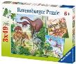 Opakowanie Puzzle 3X49 Dinozaury