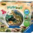 Okładka książki Puzzle kuliste 72 Dinozaury