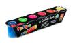 Farby Primo Fluo 6 kolorów w plastikowych pojemniczkach. Wydawca: Morocolor. Dadada.pl Opakowanie Farby Primo Fluo 6 kolorów w plastikowych pojemniczkach