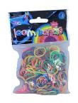 Opakowanie Gumki Loom Bands 300 sztuk kolory neonowe