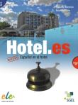 Hotel.es Podręcznik + CD B1-B2. Autor: Moreno Concha, Tuts Martina. Dadada.pl Okładka książki Hotel.es Podręcznik + CD B1-B2