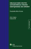 Okładka książki Obligacyjne skutki ustawowego prawa odstąpienia od umowy