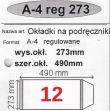 Okładka książki Okładka na podr A4 regulowana nr 12 (25szt) NARNIA