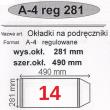 Okładka książki Okładka na podr A4 regulowana nr 14 (50szt) NARNIA