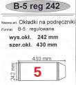 Okładka książki Okładka na podr B5 regulowana nr 5 (50szt) NARNIA
