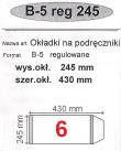 Okładka książki Okładka na podr B5 regulowana nr 6 (50szt) NARNIA
