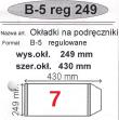Okładka książki Okładka na podr B5 regulowana nr 7 (25szt) NARNIA