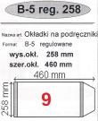 Okładka książki Okładka na podr B5 regulowana nr 9 (25szt) NARNIA