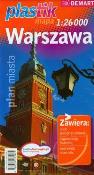 Okładka książki Plan miasta - Warszawa PLASTIK  DEMART
