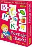 Poznaję literki Gra puzzlowa. Autor: Kwasek Antonina. Dadada.pl Okładka książki Poznaję literki Gra puzzlowa