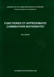 Functiones et approximatio 50.2. Wydawca: Wydawnictwo Naukowe UAM. Dadada.pl Opakowanie Functiones et approximatio 50.2