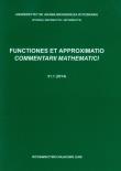 Functiones et approximatio commentarii mathematici 51.1. Wydawca: Wydawnictwo Naukowe UAM. Dadada.pl Opakowanie Functiones et approximatio commentarii mathematici 51.1