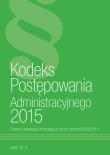 Kodeks Postępowania Administracyjnego 2015. Autor: praca zbiorowa. Dadada.pl Okładka książki Kodeks Postępowania Administracyjnego 2015