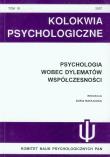 Opakowanie Kolokwia Psychologiczne nr 16 Psychologia wobec dylematów współczesności