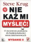 Nie każ mi myśleć!. Autor: Krug Steve. Dadada.pl Okładka książki Nie każ mi myśleć!