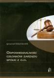 Odpowiedzialność członków zarządu spółki z o.o.. Wydawca: Wiedza i Praktyka. Dadada.pl Opakowanie Odpowiedzialność członków zarządu spółki z o.o.