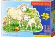 Opakowanie Puzzle 12 maxi - A Lamb with his Mom CASTOR