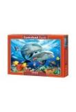 Okładka książki Puzzle 1500 Delfiny CASTOR
