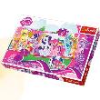Okładka książki Puzzle 50 Lumi Color - Kucyki Pony TREFL