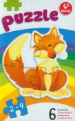 Puzzle 6 zwierzątek. Wydawca: Promatek. Dadada.pl Opakowanie Puzzle 6 zwierzątek