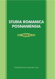 Studia Romanica Posnaniensia XXXIX/4. Wydawca: Wydawnictwo Naukowe UAM. Dadada.pl Opakowanie Studia Romanica Posnaniensia XXXIX/4