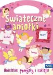 Świąteczne aniołki. Anielskie pomysły i naklejki. Autor: praca zbiorowa. Dadada.pl Okładka książki Świąteczne aniołki. Anielskie pomysły i naklejki