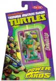 Opakowanie Turtles Power Cards gra z figurką. Donatello