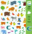 Opakowanie Zestaw naklejek 160 cz. - Zwierzęta safari