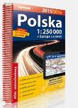 Atlas samochodowy Polska 1:250000 2015/2016. Autor: praca zbiorowa. Dadada.pl Okładka książki Atlas samochodowy Polska 1:250000 2015/2016