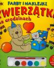 Okładka książki Farby i naklejki Zwierzątka na urodzinach
