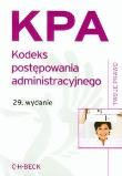Okładka książki Kodeks postępowania administracyjnego