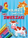 Koloruję i naklejam zwierzaki 2. Autor:   Praca zbiorowa. Dadada.pl Okładka książki Koloruję i naklejam zwierzaki 2