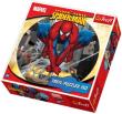 Okładka książki Puzzle 150 okrągłe Spider-Man Pajęczy skok TREFL