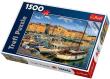 Okładka książki Puzzle 1500 Stary Port w Saint Tropez TREFL