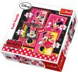 Okładka książki Puzzle 4w1 Piękna Minnie TREFL