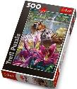 Okładka książki Puzzle 500 Malowane tygrysy TREFL