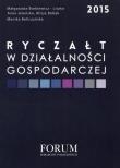 Ryczałt w działalności gospodarczej 2015. Wydawca: Forum Doradców Podatkowych. Dadada.pl Opakowanie Ryczałt w działalności gospodarczej 2015