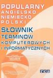 Okładka książki Słownik Ang-Pol-Niem Terminów Komputerowych REA