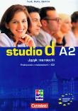 Studio d A2 Język niemiecki Podręcznik z ćwiczeniami + CD. Autor: Funk Hermann, Kuhn Christina, Demme Silke. Dadada.pl Okładka książki Studio d A2 Język niemiecki Podręcznik z ćwiczeniami + CD