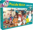 Byli sobie podróżnicy - puzzle+DVD. Wydawca: Hippocampus. Dadada.pl Opakowanie Byli sobie podróżnicy - puzzle+DVD