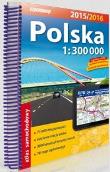 Atlas Samochodowy 1:300 000 Polska 2015/2016. Autor: praca zbiorowa. Dadada.pl Okładka książki Atlas Samochodowy 1:300 000 Polska 2015/2016