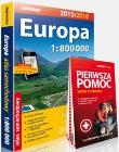 Okładka książki Atlas samochodowy Europa 2015/16 + Pierwsza pomoc