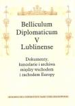 Okładka książki Belliculum Diplomaticum V Lublinense