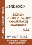 Okładka książki Egzamin potwierdzajacy kwalifikacje zawodowe A.22. Przykłady zadań