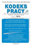 Kodeks Pracy 2015. Autor: Fijałkowski Tadeusz. Dadada.pl Okładka książki Kodeks Pracy 2015