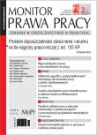 Opakowanie Monitor Prawa Pracy Nr 2/201
