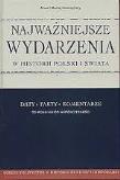 Okładka książki Najważniejsze wydarzenia w historii Polski i świata Daty fakty komentarze. Od 960 r. do współczesności