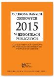 Okładka książki Ochrona danych osobowych 2015 w jednostkach publicznych