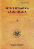 Opakowanie Studia Ucrainica Varsoviensia 3
